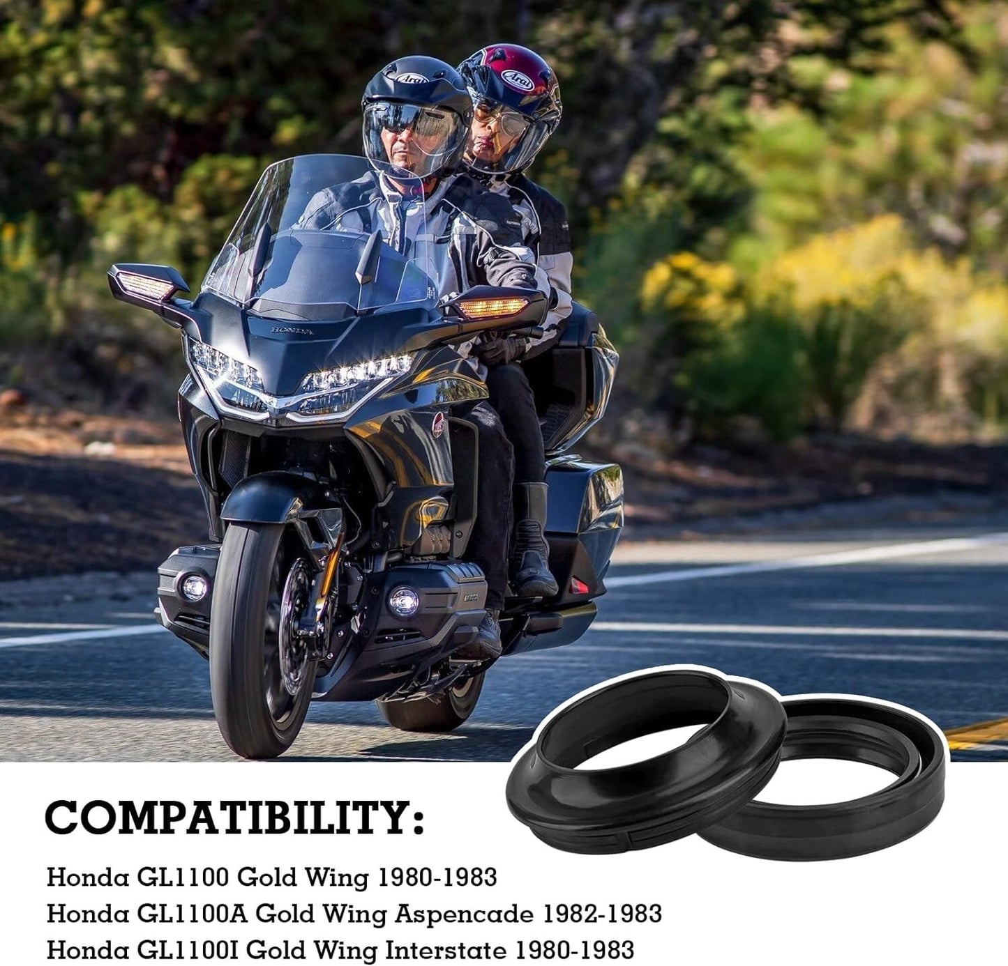 Front Fork Oil Seal and Dust Seal Kit for Gold Wing Aspencade 1100 1980-1983