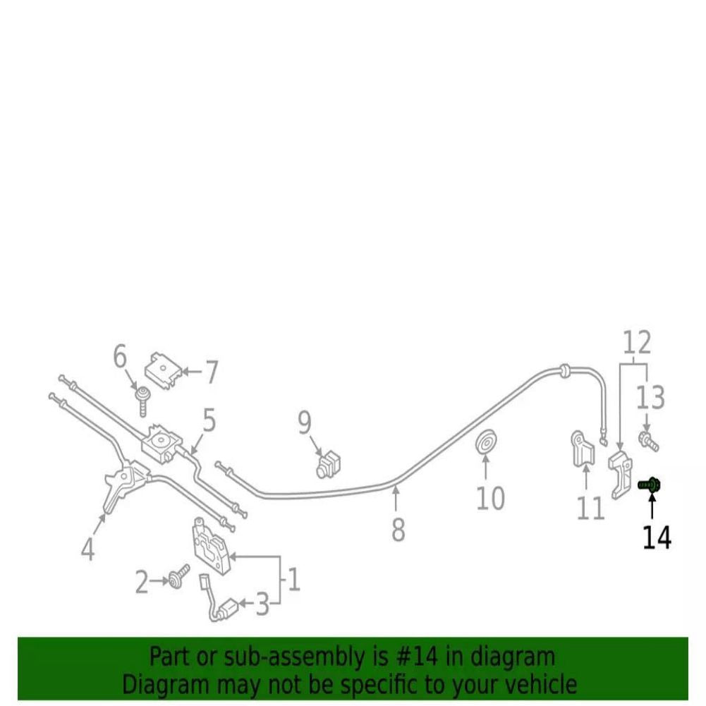 N10741401 Bracket Mount Bolt for Audi All Models Q