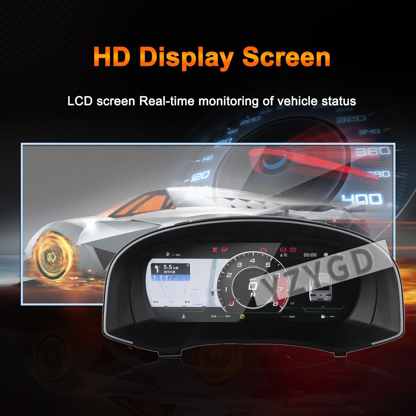 for Volkswagen for Passat 2011-2015 Speedometer Digital LCD Instrument Cluster SWC Q