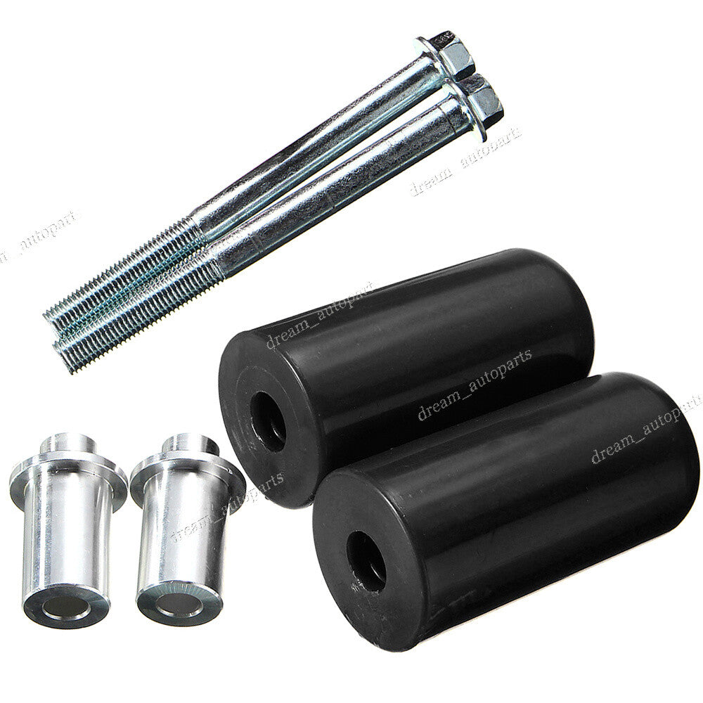 Pair Black Motorcycle Frame Sliders Crash Protectors for Kawasaki for Yamaha for Honda Q