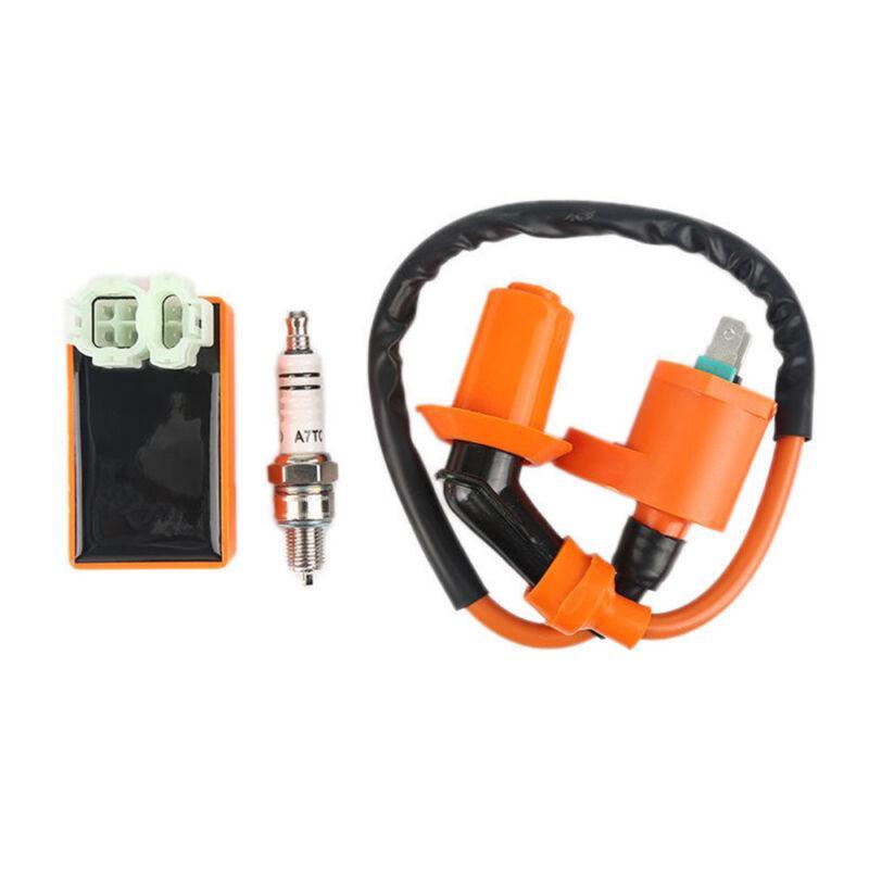 Suitable for Gy6 50cc-150cc racing scooters and all-terrain vehicles, professional ignition coils and spark plugs (CDI). n