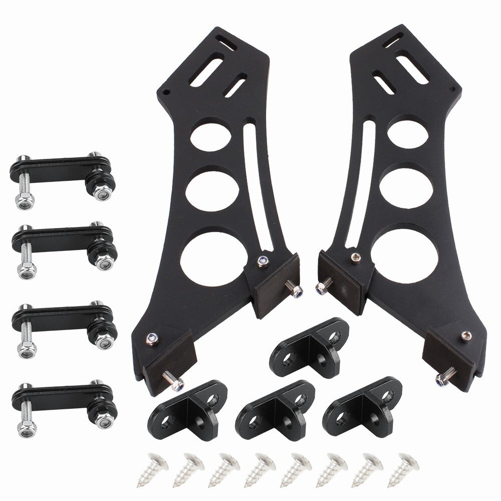 10INCH-Universal Car CNC Rear Wing Trunk Racing Tail Spoiler Legs Mount Brackets