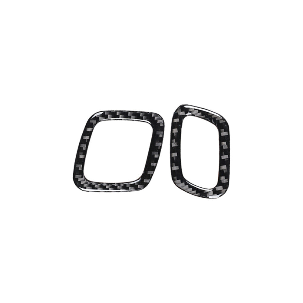 2Pcs Interior Carbon Fiber Door Lock Pins Cover Trim for ford for Mustang Mach-E