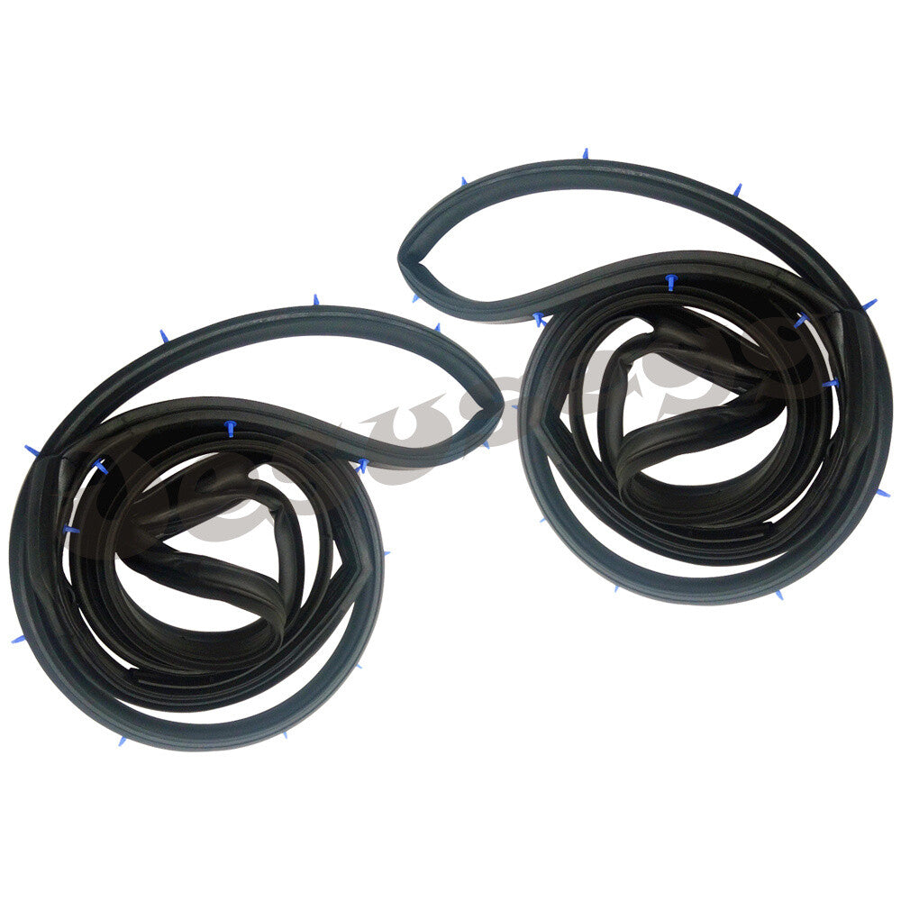 2pcs For 2013-19 for Nissan SENTRA Rear Doors Rubber Weather Strip Seal LeftRight