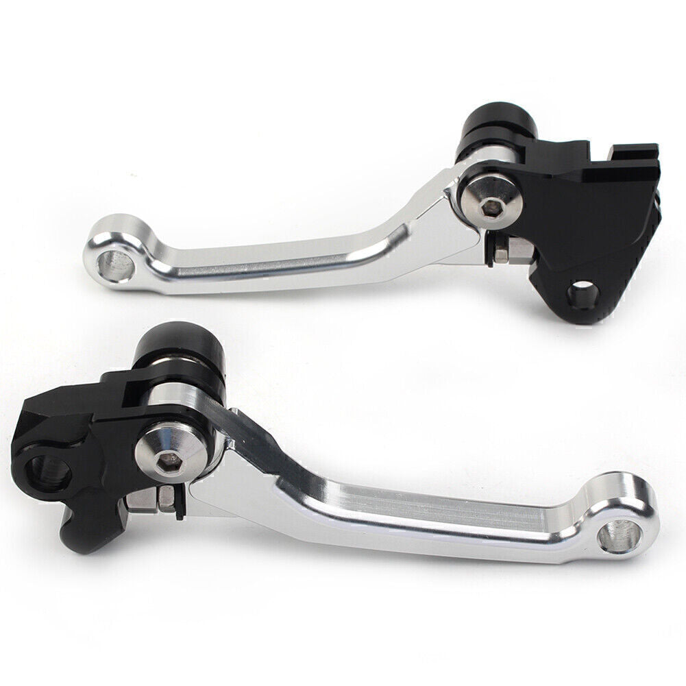 Fit for Kawasaki KX450F 2006-2010 2012 Pivot Dirt Clutch Brake Levers SILVER