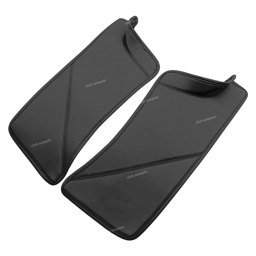 2X Rear Door Inner Sill Protector Plate Cover Black for Tesla Model Y 2020-2022