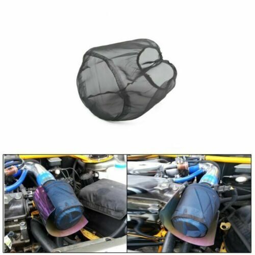 2-Pack Engine Cold Intake Filter Packaging with Mesh Conical Sock Dust Cover