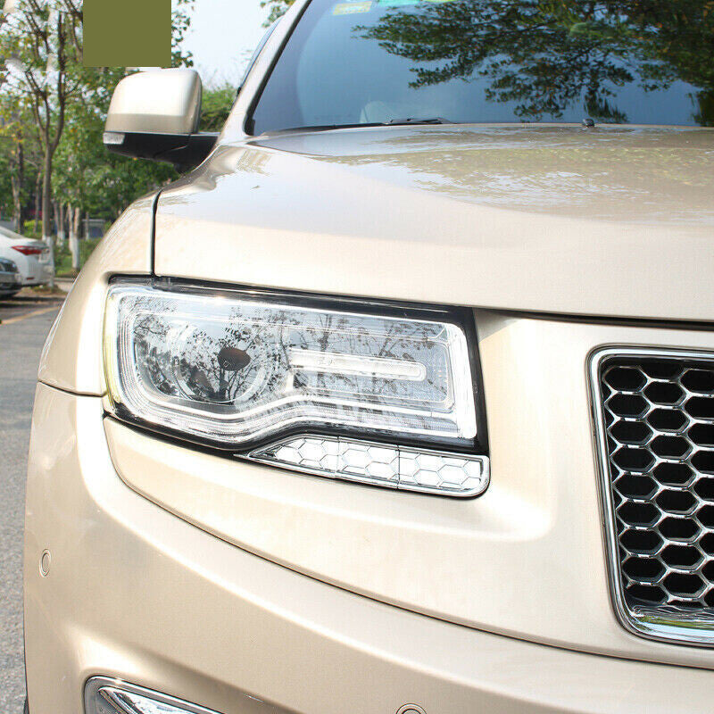 for Jeep Grand Cherokee 2014-2020 Chrome Front Headlight Cleaner Washer Trim 6P