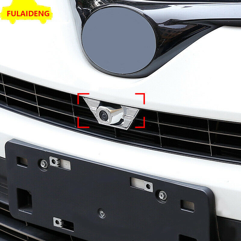 for Toyota RAV4 2016-2018 Chrome Car Front Grille Camera Cap Moulding Cover Trim