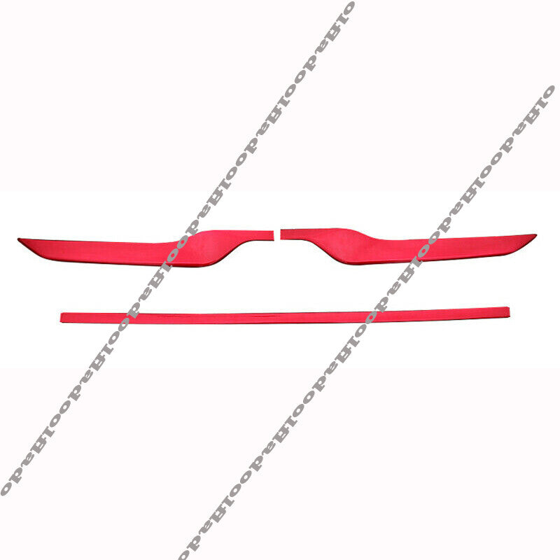 Glossy Red Rear Bumper Cover decor protector Strip Trim for Honda CR-V 2020-2022