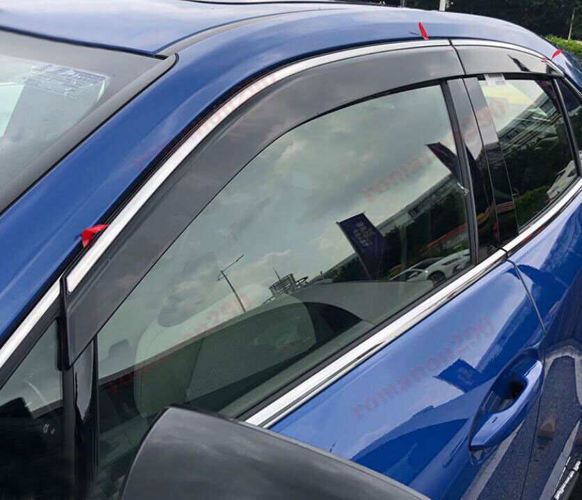 for Lexus UX200 250h 2019-24 Smoke Window Visors Sun Rain Guard Vent Deflectors