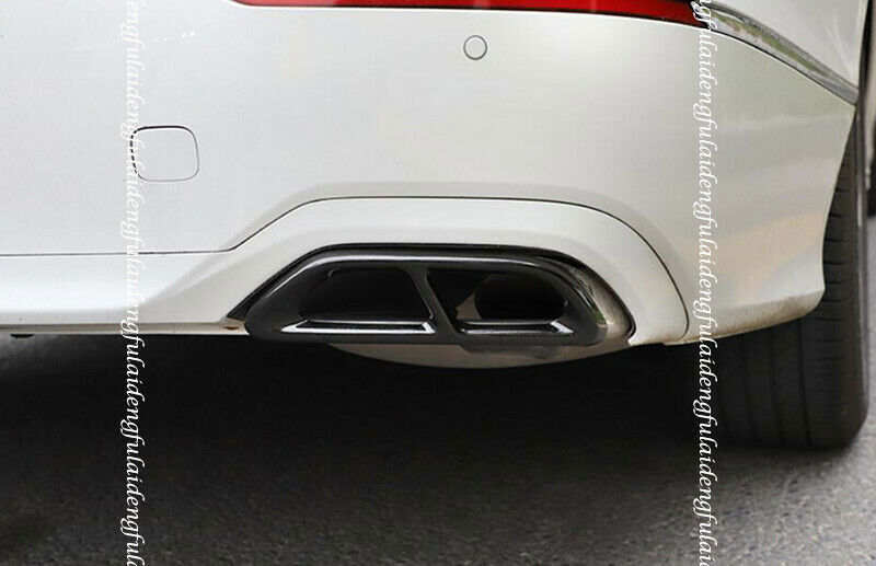 Black Titanium Rear Muffler Exhaust Pipe Cover Trim for Honda Accord 2018-2021
