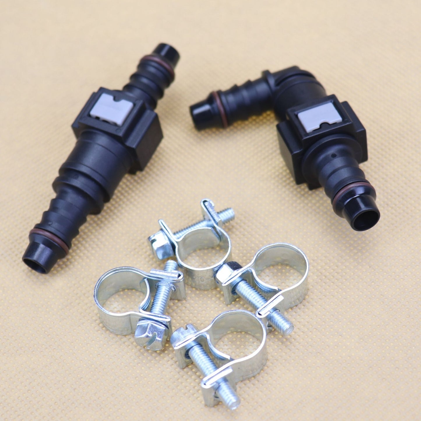 new 2-pair nylon fuel line quick-connect release hose 7.89 mm SAE 5/16 8 mm