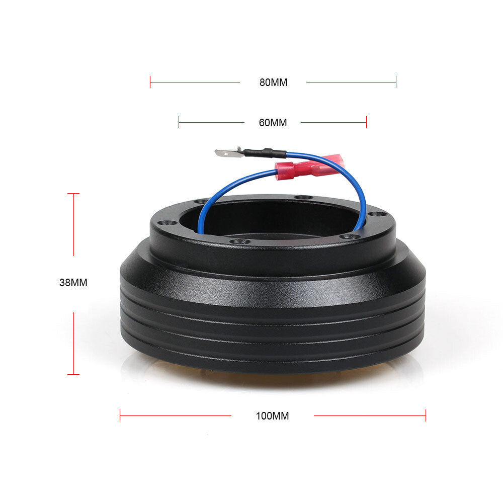 For 96-00 for Honda for Civic EK Suede Steering Wheel+Short Hub Adapter+Quick Release