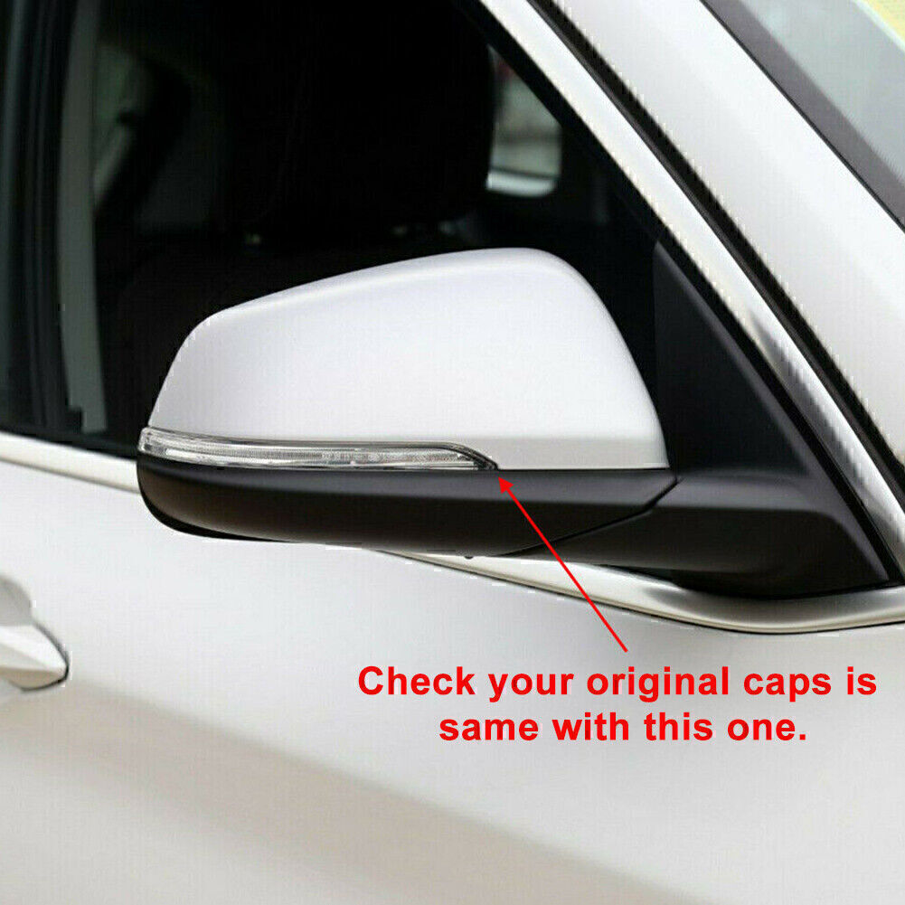 for BMW F52 F48 F49 2x Gloss Black Rear View Mirror CoverTrim
