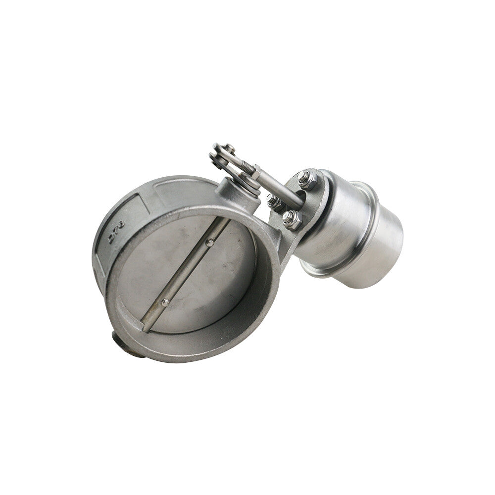 1pc 3 76mm Exhaust Control Valve Set Vacuum Actuator Closed Style Pipe Downpipe