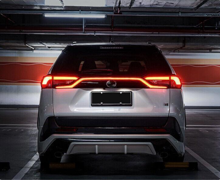 1X Rear Door Trunk LED Tail Light Cover for Toyota RAV4 2019-23 Car Accessories
