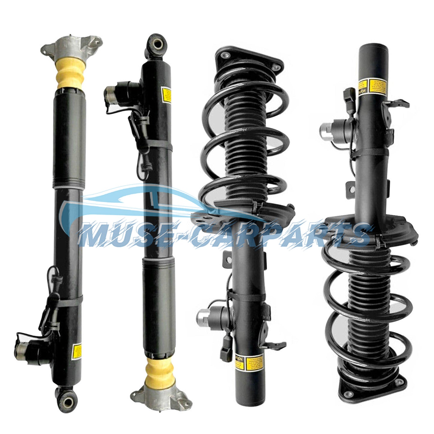 Pair Front Shock Struts Assembly ADS Fit for Mercedes W218 W212 CLS63 E63 AMG 4Matic