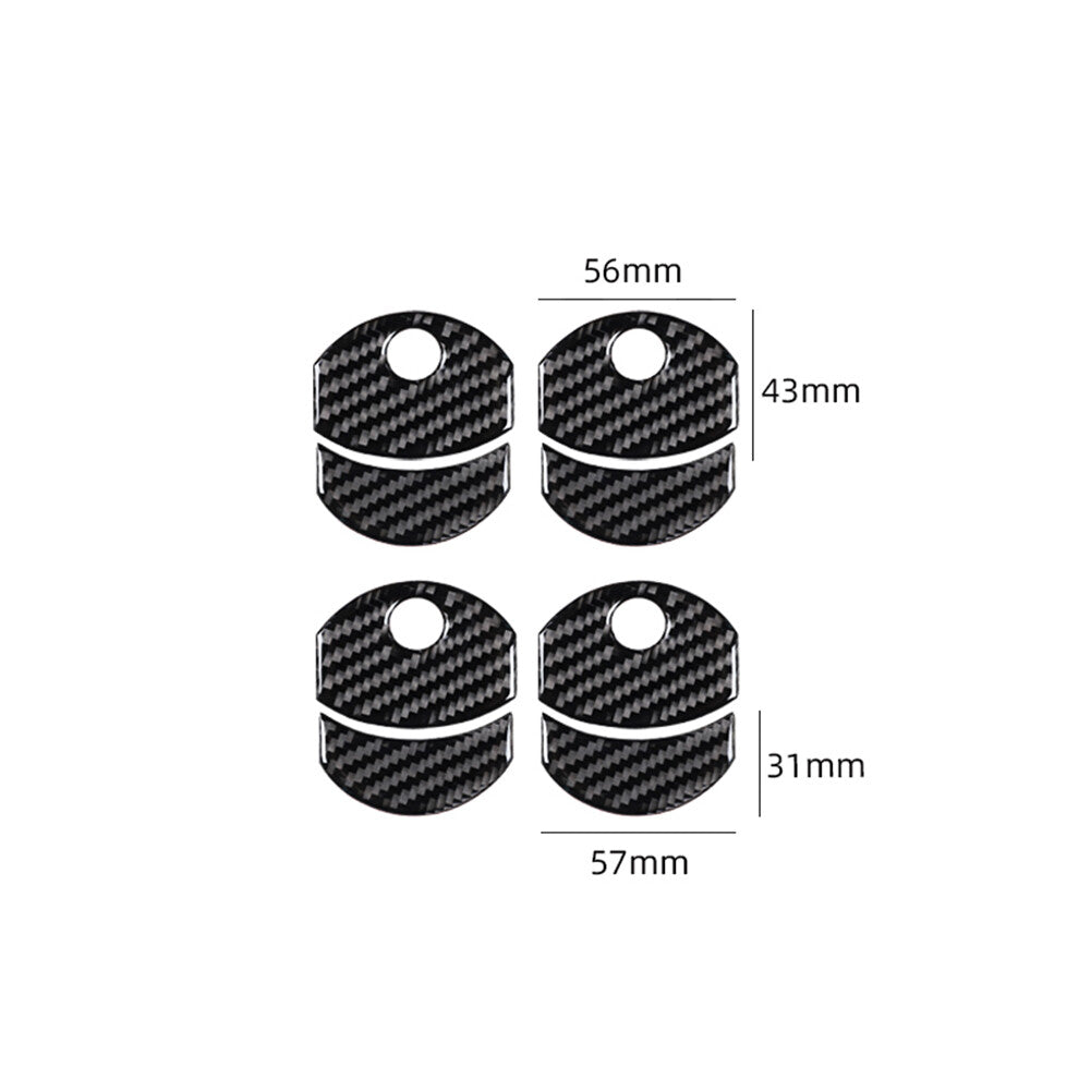 Carbon fiber interior dashboard ventilation cover trim for Ford F-150 FX4 2004-2008