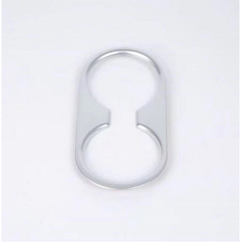 1P Matte Silver Interior Center Water Cup Holder Cover Trim for Mazda CX-3 16-18