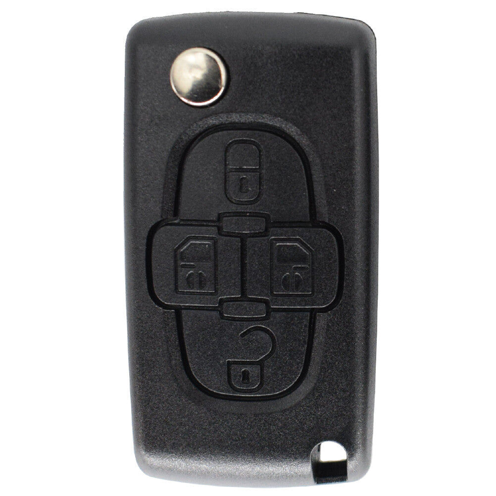for Peugeot 807 1007 for Citroen C8 car remote key shell case replacement DE Q