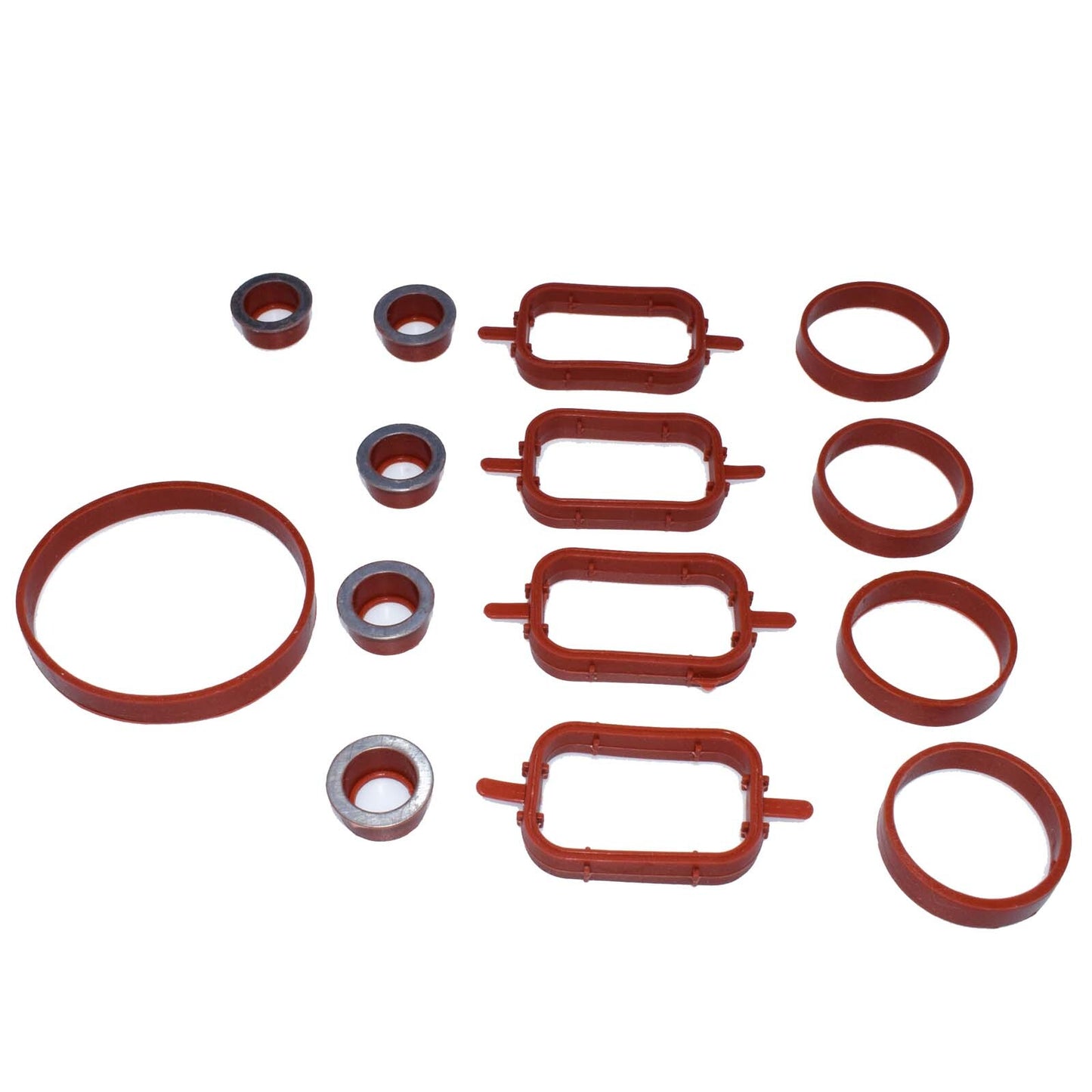 14Pcs Intake multiplex Rubber Seal Gasket for BMW 1E38 E39 E46 E60 E90 E91 X3 X5