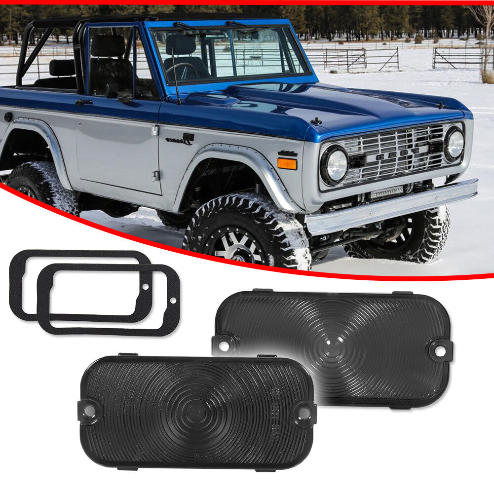 Smoke Stop Turn Signal Lens LH Right Hand Grip Applicable to for Ford for Mustang 1966 1967 1968