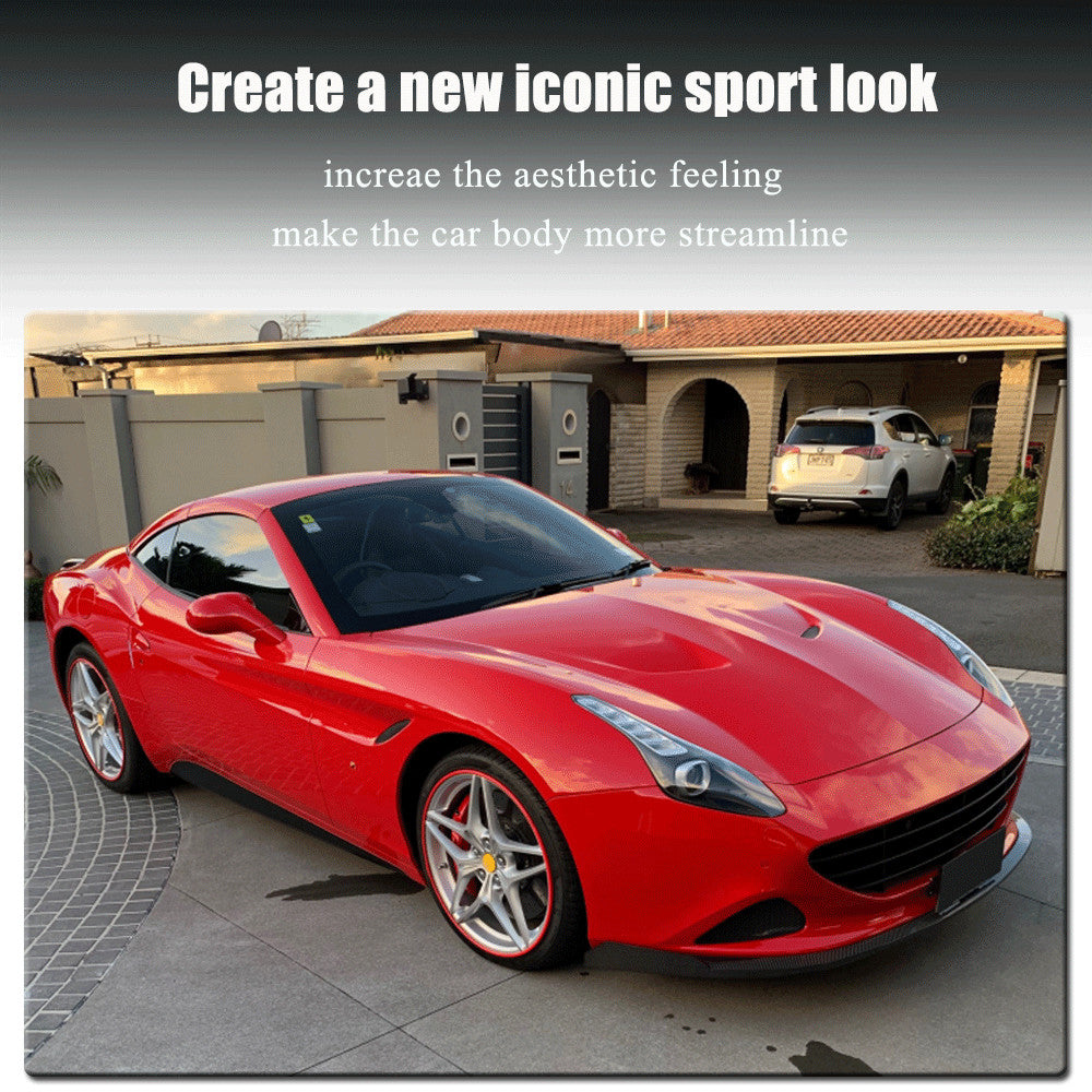 Fit for Ferrari California T 2015-2018 REAL Carbon Front Bumper Chin Lip Spoiler