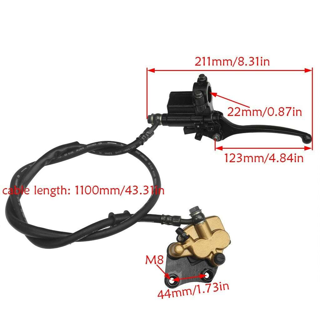 Front fork suspension triple clamp brake suitable for Dirt Pit bicycles SSR 110, 125cc, 150cc CRF70
