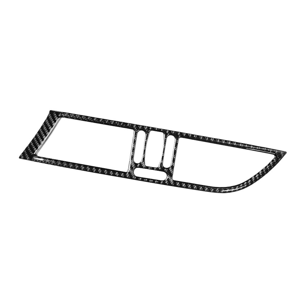5x Red Carbon Fiber Interior Door Control Kit Cover Trim For 2012-2015 for Fiat 500 v