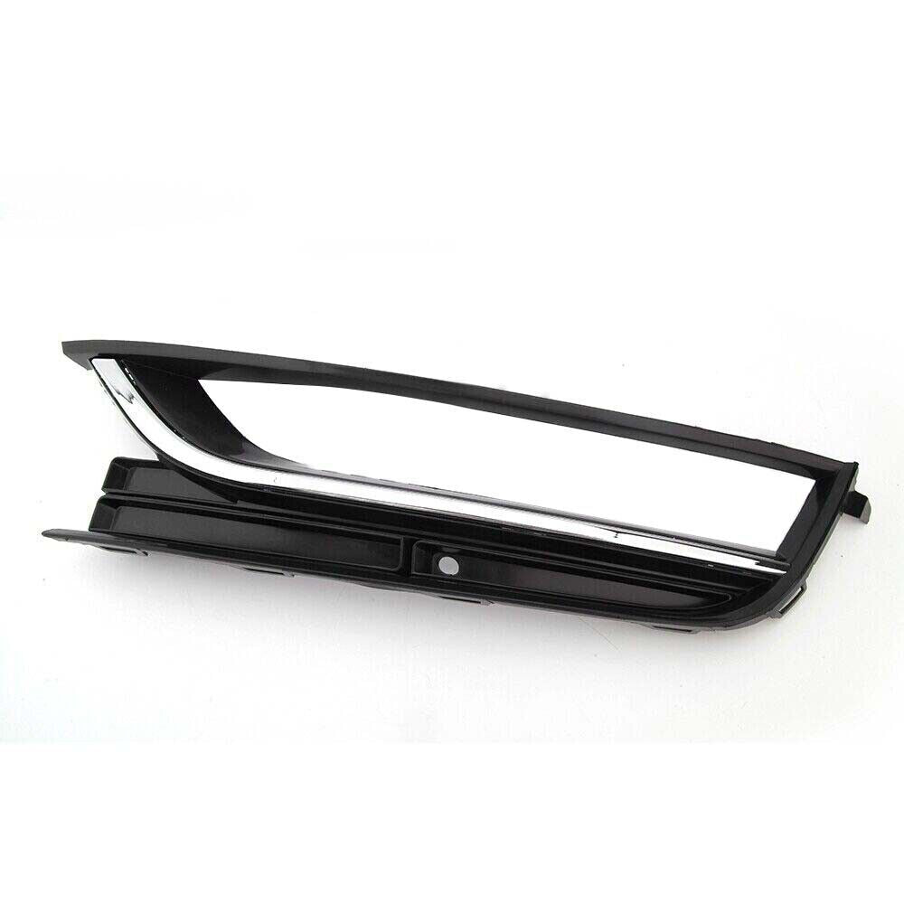 Left+Right Bumper Fog Light Cover Grille W/Chrome Fit for VW for Passat B7 2010-2015