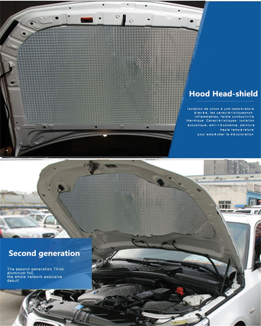 Car Hood Engine Heat Noise Insulation Shield Cotton Mat Foam Sound-Absorbing Pad