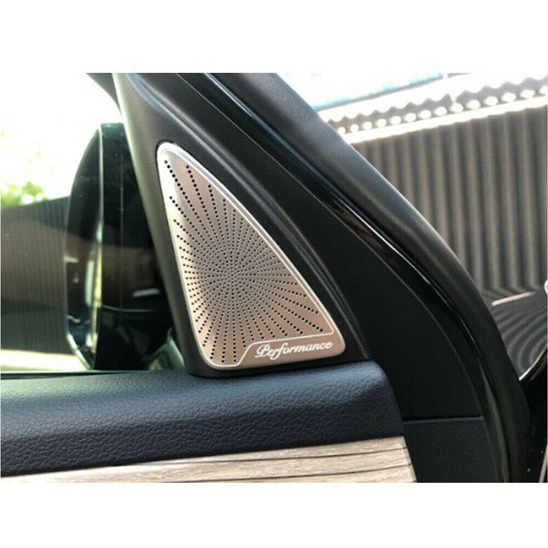 for Hyundai Palisade 2020-22 Silver Front Door Speaker A-Pillar frame Cover Trim