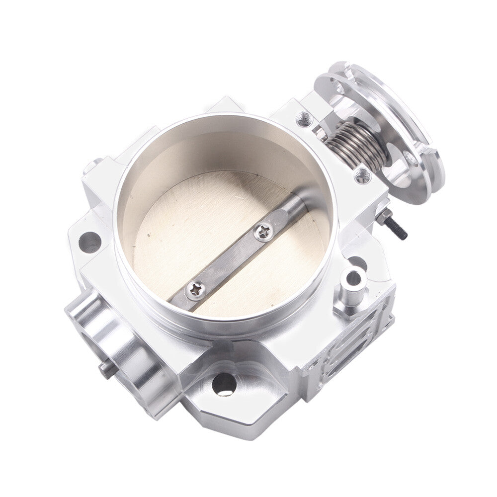 70mm Intake Manifold Throttle Body Plate Assembly Silver For K20 K20A2 Engine Q