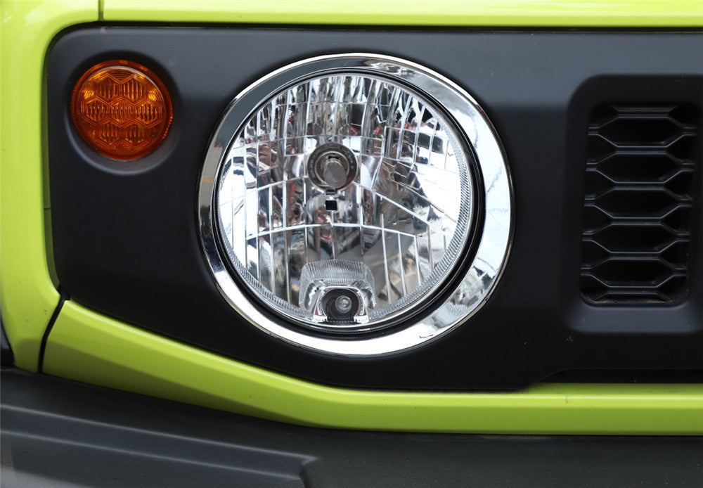 8¡ÁChrome ABS Front Headlight Grille Grill Inserts Cover for Suzuki for Jimny 2019+