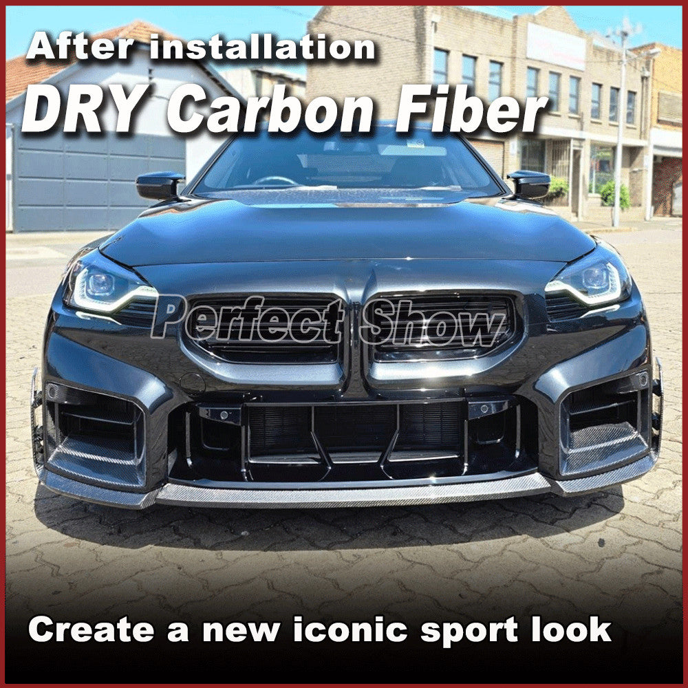 for BMW M2 G87 Coupe 2022-24 Dry Carbon Front Air Vent Intake Duct Inserts Cover