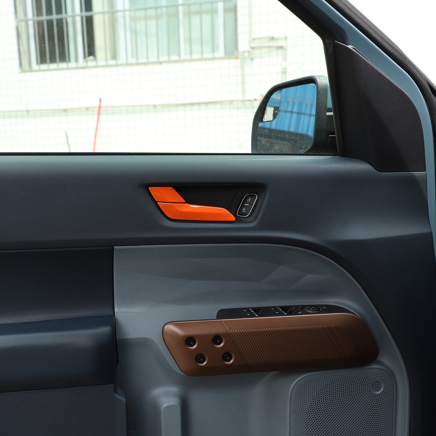 4-Pack Red ABS Door Window Lift Button Trim Cover for Honda Pilot 2015-2022 - v
