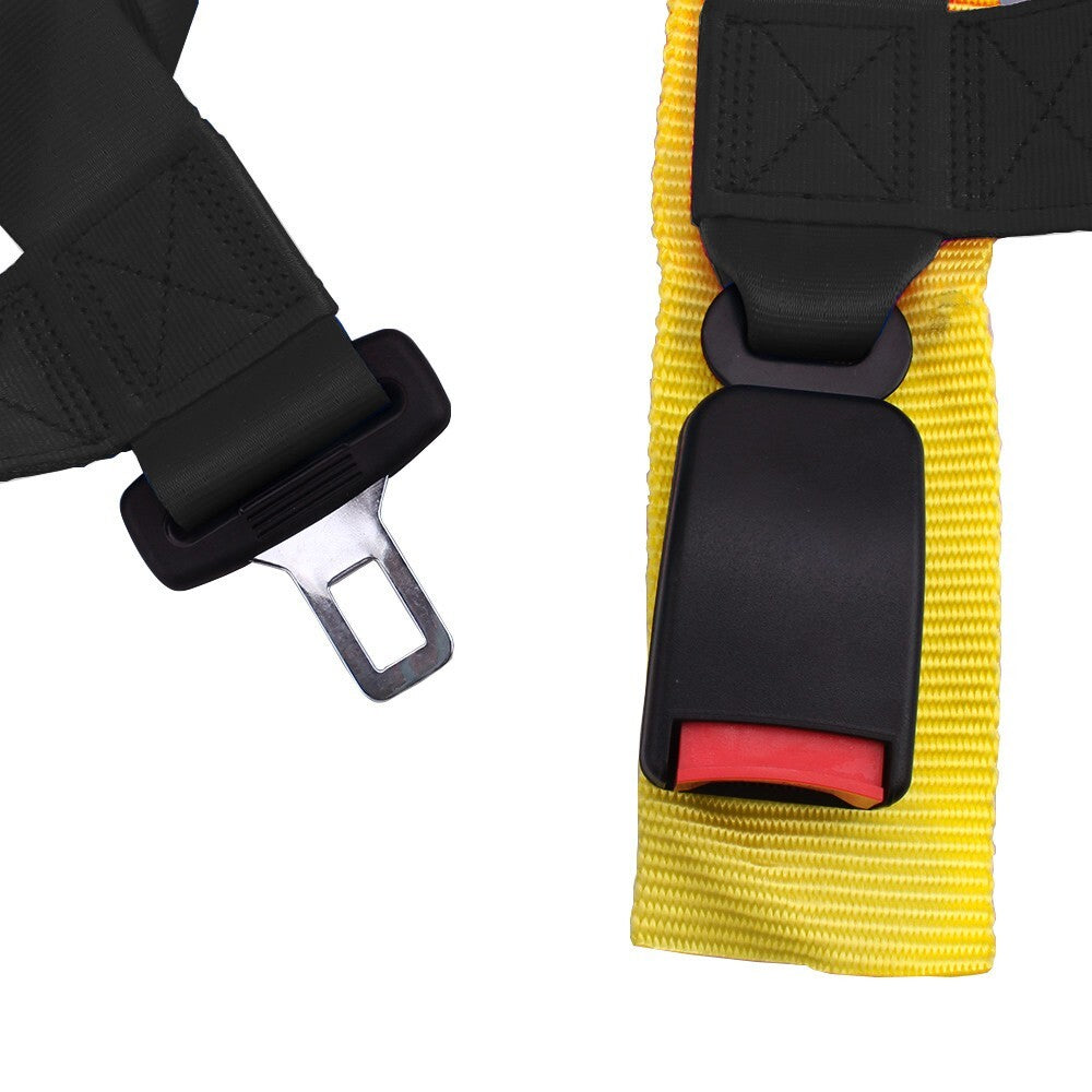 2 4 Point Go-Kart Racing Harness Universal for Seat Belt Safety Strap UTV ATV Black