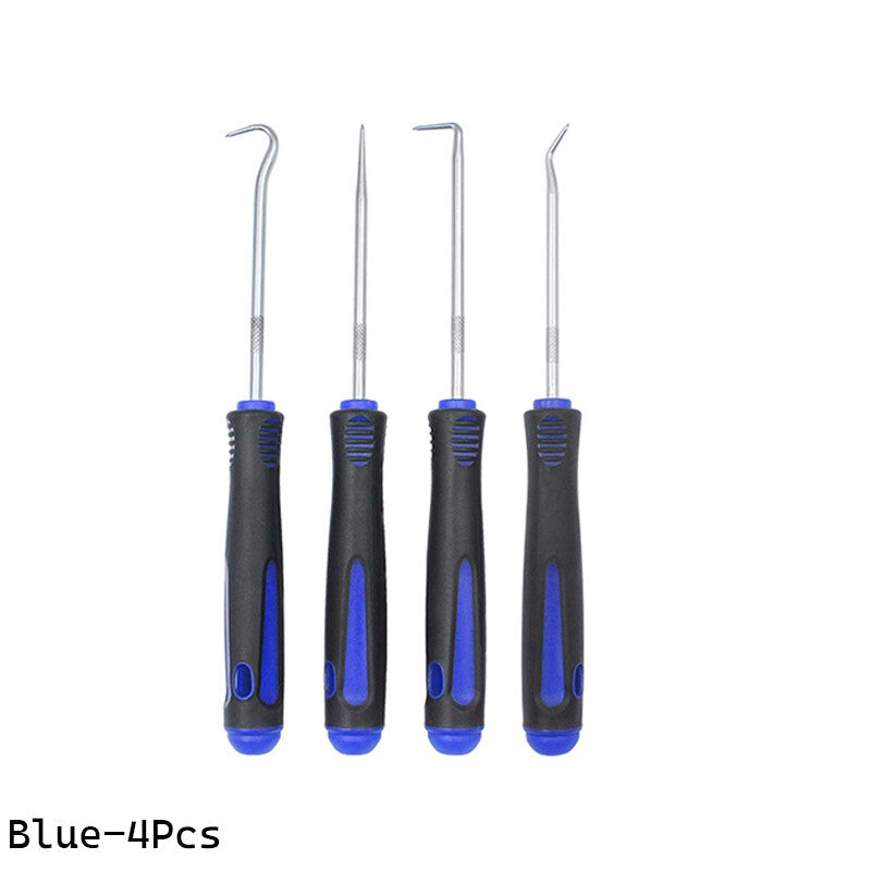 4x Long Reach Pick And Hook Probe Set O Ring Seal Remover Tool Car Oil Seal Hook Q