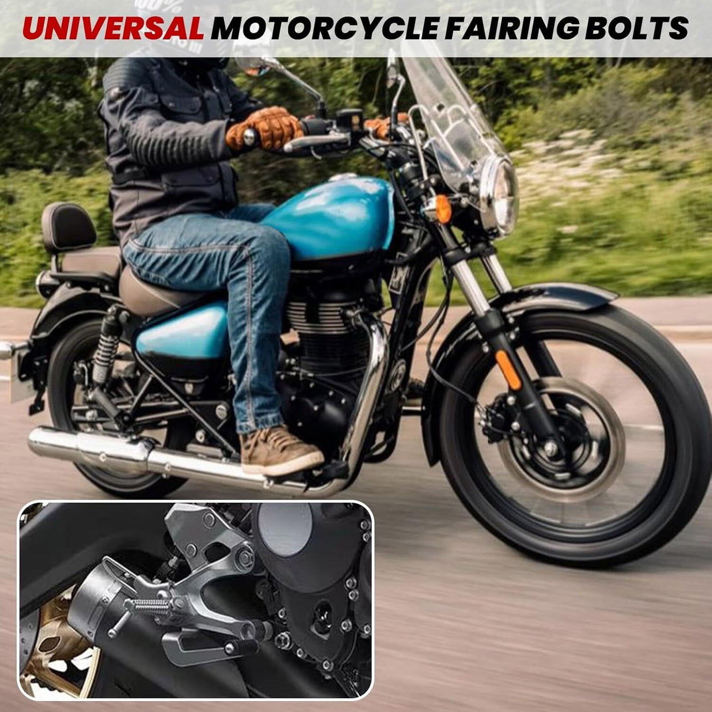 158PCS Complete Motorcycle Fairing Bolts Kit Windshield Clips for Yamaha YZF R6
