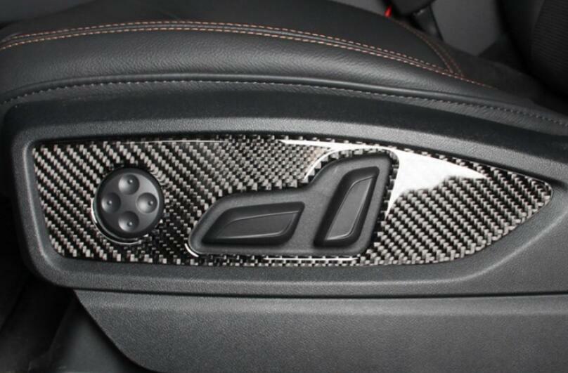 New Real Carbon Fiber for Seat Adjustment Button Panel Trim for Audi Q5 2018-2021