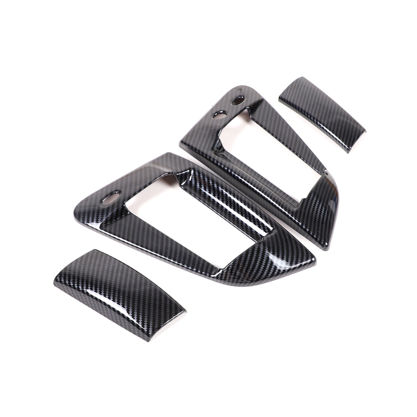 Chrome Rear Spoiler Window Side Cover Trim for Highlander 2020-2022- v