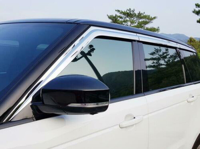 for Range Rover Sport 2014-22 chrome Window Visor Vent Shades Sun Rain Guard 6X