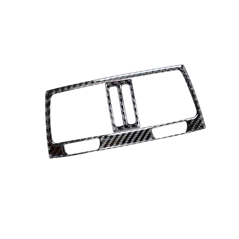 3X Carbon Fiber Center Console CD Panel Trim Cover For 3 E46 1998-05 v