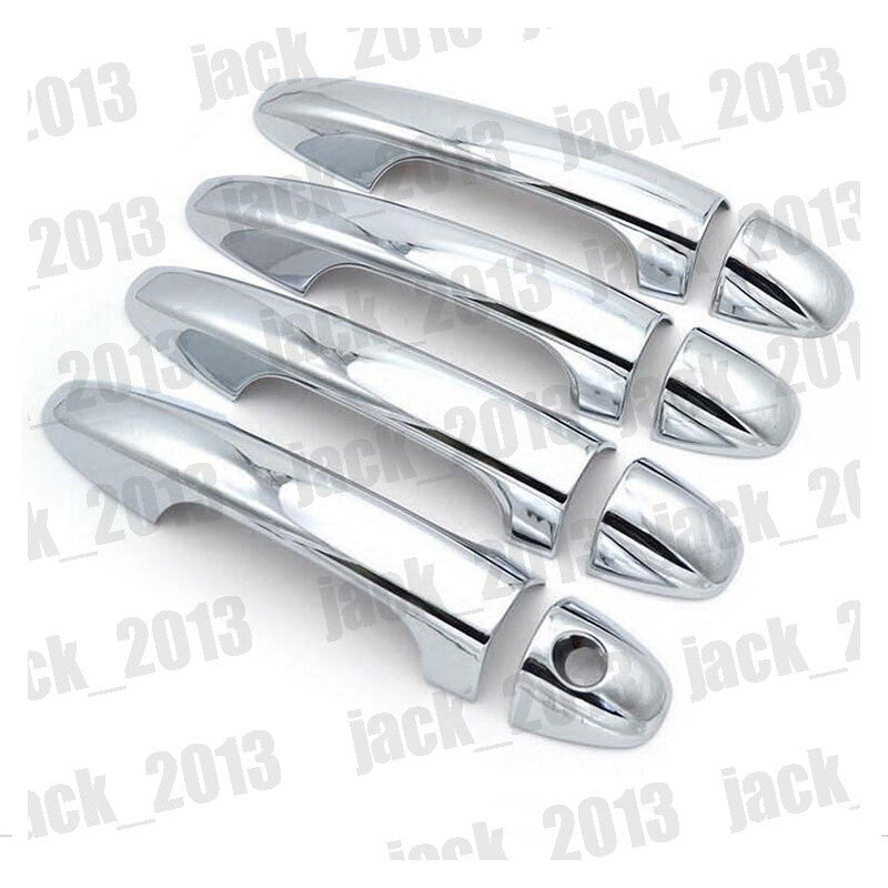 8PCS Chrome ABS Door Handle Cover Trim Catch Molding for Toyota RAV4 2013-2018