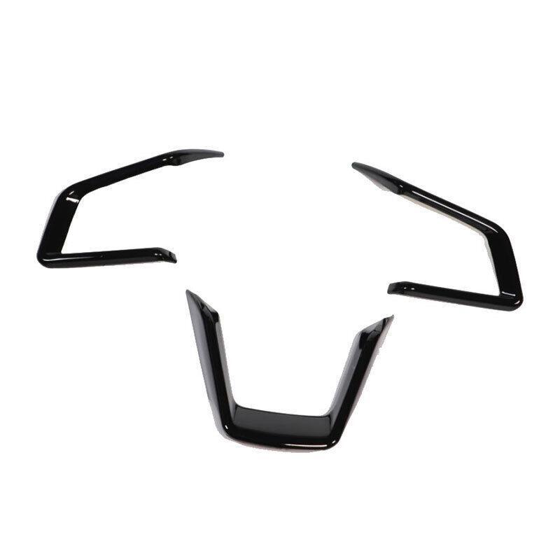 Bright Black Steering Wheel Switch Cover Trim Fit for Subaru Crosstrek 2019-2023