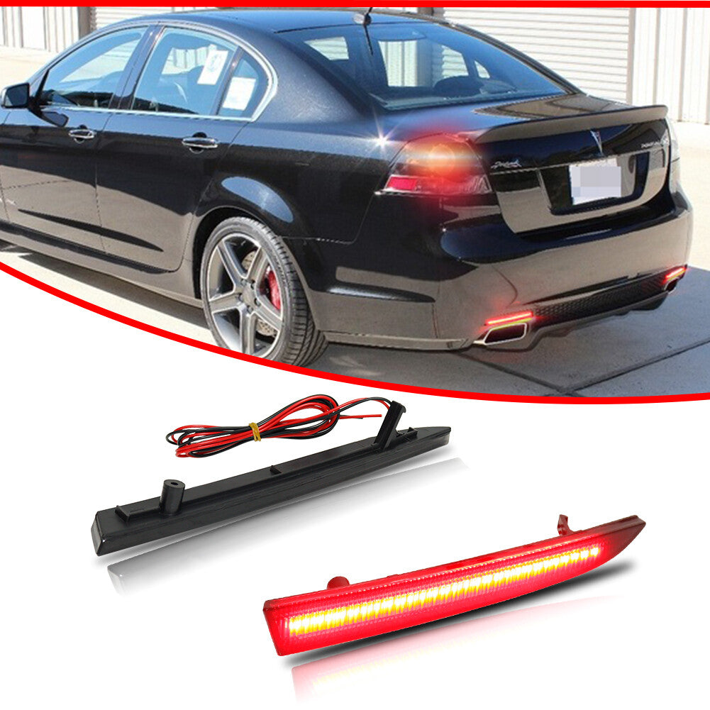 Suitable for 16 for Camaro Smoked Lens Rear Reflector Fog Light Tail Brake Light - v