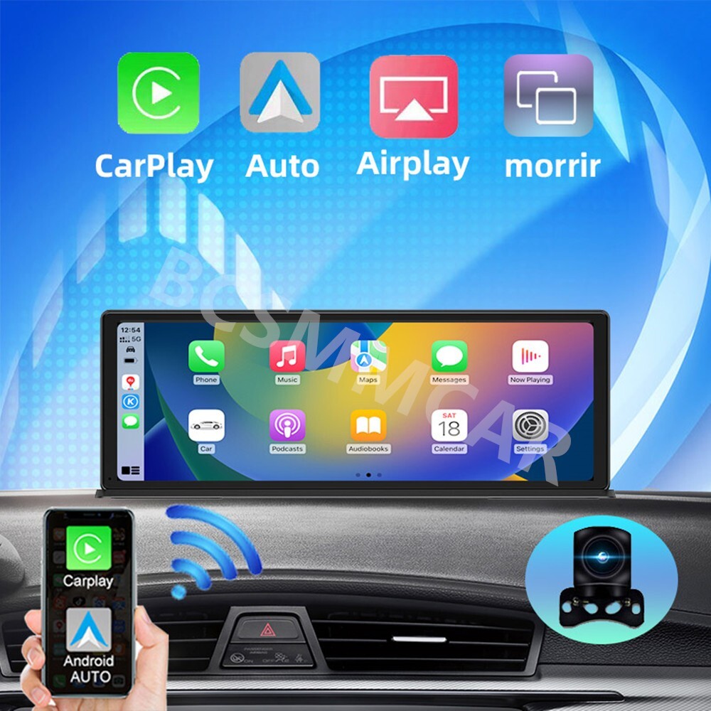 11.3IN Touch Screen Car DVR Camera Dash Cam G-Sensor For Carplay Android Auto