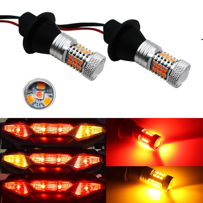 Switchback amber and red rear turn signal LEDs applicable to 08-18 for Kawasaki Concours 14