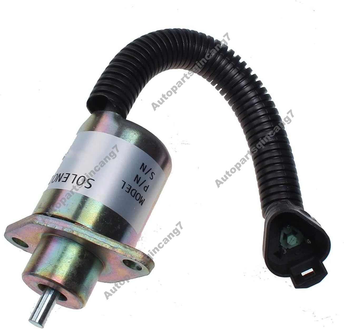 12V Fuel Shutoff Solenoid 173-1338 For Caterpillar CAT 236 246 248 252 262 287